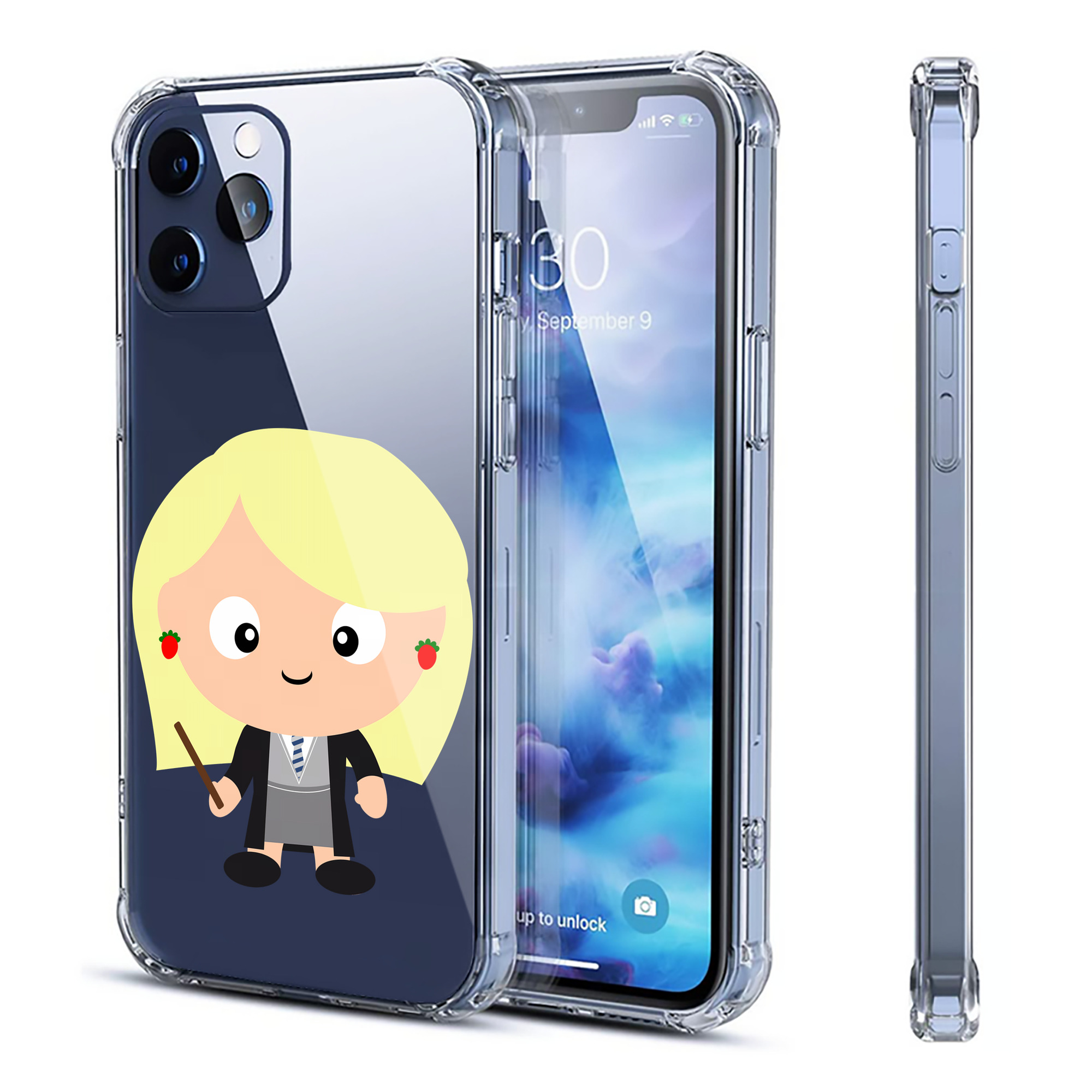（画像用） Harry Potter ハリー・ポッターシリーズ 【iPhone 12シリーズ対応】透明スマホケース（クリアソフトケース）